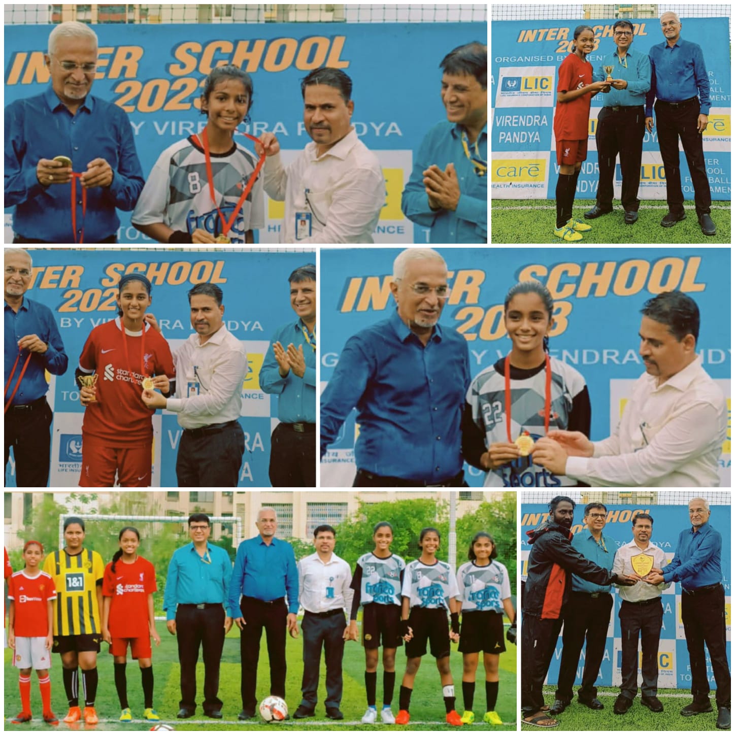 Under 16 years Girls hv played. In all Total 500 students and 100 Girls hv Particepated from In all 17 School hv Participted. Today my Branch Manager (SO) Borivali has come as Chief Guest Shri Sachin Gurav, DO.Mahesh Jani.